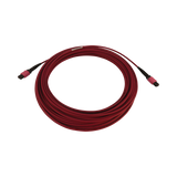 Tripp Lite 100G Multimode 50/125 OM4 Fiber Optic Cable (12F MTP/MPO-PC F/F), LSZH, Magenta, 15 m (49.2 ft.) — Being Shipped