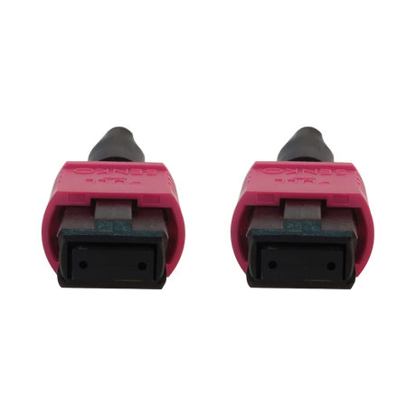 Tripp Lite 100G Multimode 50/125 OM4 Fiber Optic Cable (12F MTP/MPO-PC F/F), LSZH, Magenta, 15 m (49.2 ft.) — Being Shipped
