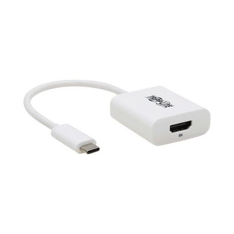 Tripp Lite USB-C to HDMI Adapter (M/F), 8K 60 Hz, HDR, 4:4:4, HDCP 2.3, White — Being Shipped