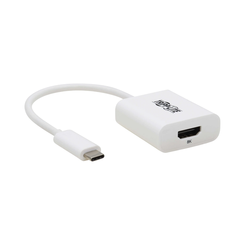 Tripp Lite USB-C to HDMI Adapter (M/F), 8K 60 Hz, HDR, 4:4:4, HDCP 2.3, White — Being Shipped