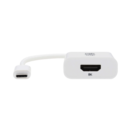 Tripp Lite USB-C to HDMI Adapter (M/F), 8K 60 Hz, HDR, 4:4:4, HDCP 2.3, White — Being Shipped