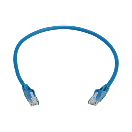 Tripp Lite Cat6 Gigabit Snagless Molded UTP Ethernet Cable (RJ45 M/M), PoE, LSZH, Blue, 0.5 m (1.6 ft.) — Being Shipped