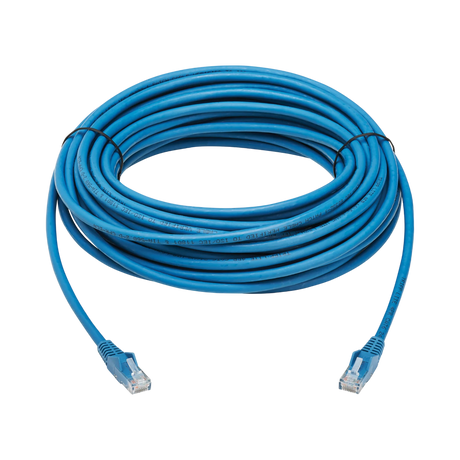 Tripp Lite Cat6 Gigabit Snagless Molded UTP Ethernet Cable (RJ45 M/M), PoE, LSZH, Blue, 15 m (49.2 ft.) — Being Shipped