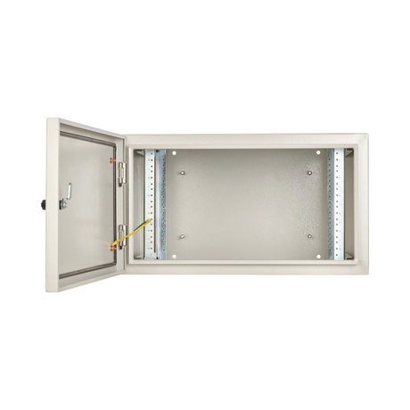 Tripp Lite SmartRack Industrial Enclosure with Lock, NEMA 4, Wall Mount, Metal Construction, 16.5 in. Depth, 6U, Gray — Being Shipped