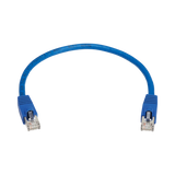 Tripp Lite Cat8 40G Snagless SSTP Ethernet Cable (RJ45 M/M), PoE, Blue, 1 ft. (0.3 m) — Being Shipped
