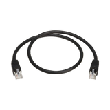 Tripp Lite Cat8 40G Snagless SSTP Ethernet Cable (RJ45 M/M), PoE, Black, 2 ft. (0.6 m) — Being Shipped