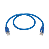 Tripp Lite Cat8 40G Snagless SSTP Ethernet Cable (RJ45 M/M), PoE, Blue, 2 ft. (0.6 m) — Being Shipped