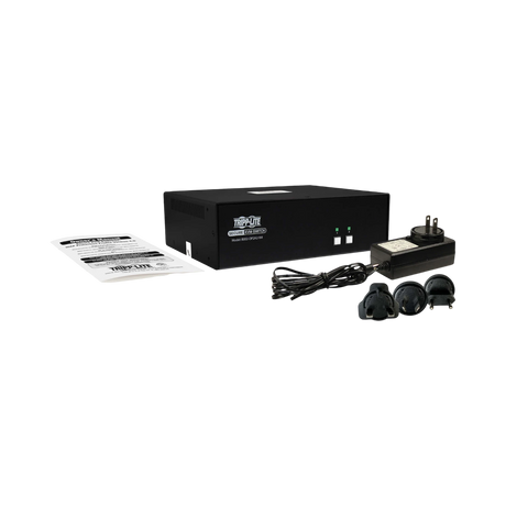 Tripp Lite Secure KVM Switch, 2-Port, Dual Head, DisplayPort to DisplayPort, 4K, NIAP PP4.0, Audio, TAA — Being Shipped