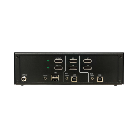 Tripp Lite Secure KVM Switch, 2-Port, Dual Head, DisplayPort to DisplayPort, 4K, NIAP PP4.0, Audio, TAA — Being Shipped