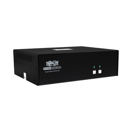 Tripp Lite Secure KVM Switch, 2-Port, Dual Head, DisplayPort to DisplayPort, 4K, NIAP PP4.0, Audio, TAA — Being Shipped