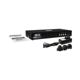 Tripp Lite Secure KVM Switch, 4-Port, Single Head, DisplayPort to DisplayPort, 4K, NIAP PP4.0, Audio, CAC, TAA — Being Shipped