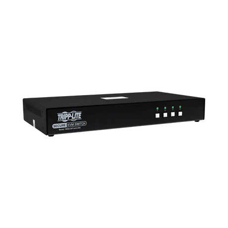 Tripp Lite Secure KVM Switch, 4-Port, Single Head, DisplayPort to DisplayPort, 4K, NIAP PP4.0, Audio, CAC, TAA — Being Shipped