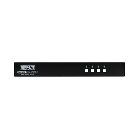 Tripp Lite Secure KVM Switch, 4-Port, Single Head, DisplayPort to DisplayPort, 4K, NIAP PP4.0, Audio, CAC, TAA — Being Shipped