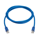 Tripp Lite Cat8 40G Snagless SSTP Ethernet Cable (RJ45 M/M), PoE, Blue, 5 ft. (1.5 m) — Being Shipped