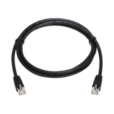 Tripp Lite Cat8 40G Snagless SSTP Ethernet Cable (RJ45 M/M), PoE, Black, 7 ft. (2.1 m) — Being Shipped