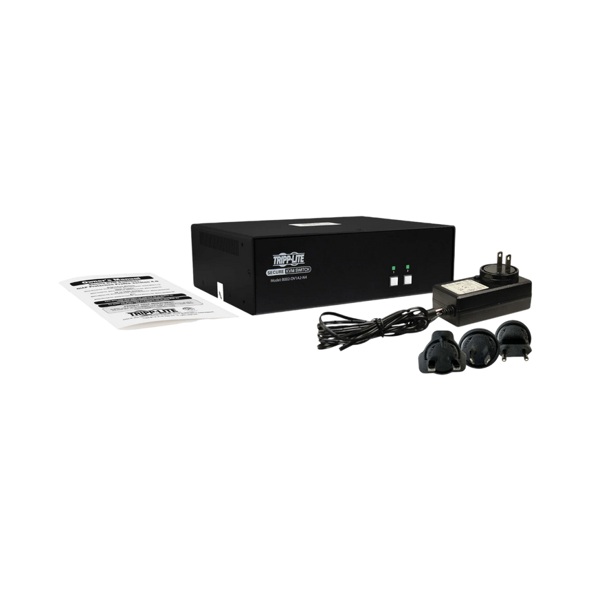 Tripp Lite Secure KVM Switch, 2-Port, Single Head, DVI to DVI, NIAP PP4.0, Audio, TAA — Being Shipped
