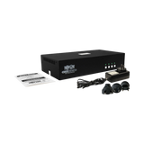 Tripp Lite Secure KVM Switch, 4-Port, Dual Head, DVI to DVI, NIAP PP4.0, Audio, CAC, TAA — Being Shipped