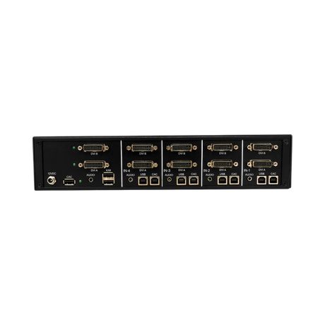 Tripp Lite Secure KVM Switch, 4-Port, Dual Head, DVI to DVI, NIAP PP4.0, Audio, CAC, TAA — Being Shipped