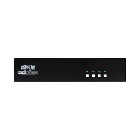 Tripp Lite Secure KVM Switch, 4-Port, Dual Head, DVI to DVI, NIAP PP4.0, Audio, CAC, TAA — Being Shipped