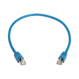 Tripp Lite Cat8 40G Snagless SSTP Ethernet Cable (RJ45 M/M), PoE, LSZH, Blue, 0.5 m (1.6 ft.) — Being Shipped