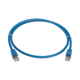 Tripp Lite Cat8 40G Snagless SSTP Ethernet Cable (RJ45 M/M), PoE, LSZH, Blue, 2 m (6.6 ft.) — Being Shipped