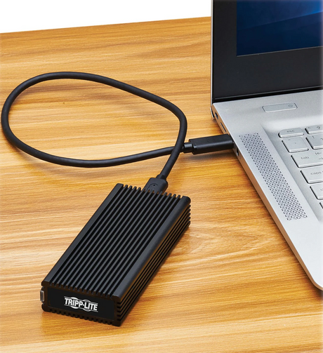 Tripp Lite series USB-C to M.2 NVMe and SATA SSD (M-Key) Gaming Enclosure Adapter - USB 3.2 Gen 2 (10 Gbps), LEDs — Being Shipped