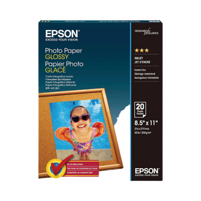 Epson Glossy Photo Paper (8.5x11", 20 Sheets) — Being Shipped