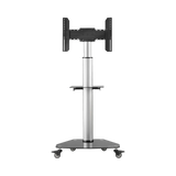 Tripp Lite Premier Rolling TV Cart for 37" to 70" Displays, Black Glass Base and Shelf, Locking Casters — Being Shipped