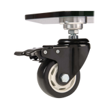 Tripp Lite Premier Rolling TV Cart for 37" to 70" Displays, Black Glass Base and Shelf, Locking Casters — Being Shipped