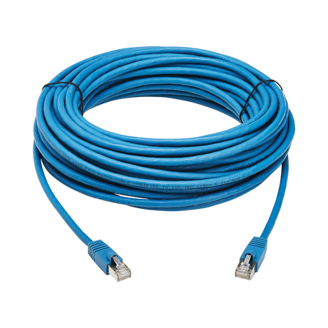 Tripp Lite Cat8 40G Snagless SSTP Ethernet Cable (RJ45 M/M), PoE, LSZH, Blue, 15 m (49.2 ft.) — Being Shipped