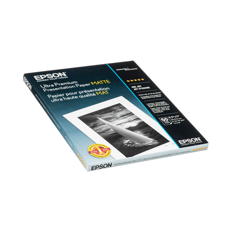 Epson Ultra Premium Presentation Paper Matte (8.5 x 11", 50 Sheets) — Being Shipped