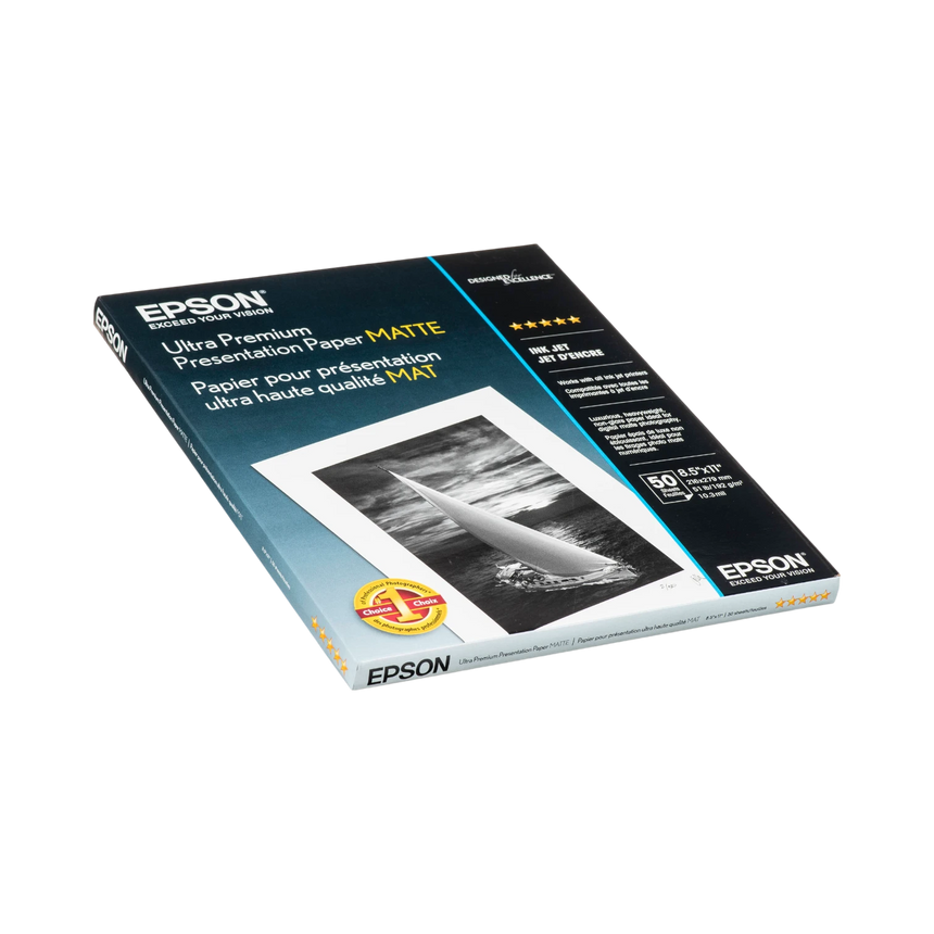 Epson Ultra Premium Presentation Paper Matte (8.5 x 11", 50 Sheets) — Being Shipped