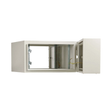 Tripp Lite SmartRack Industrial Enclosure with Lock, NEMA 4, Wall Mount, Metal Construction, Hinged Back, 28 in. Depth, 6U, Gray — Being Shipped