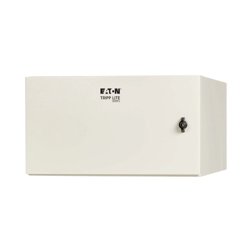 Tripp Lite SmartRack Industrial Enclosure with Lock, NEMA 4, Wall Mount, Metal Construction, Hinged Back, 28 in. Depth, 6U, Gray — Being Shipped