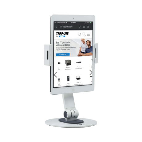 Tripp Lite Full-Motion Smartphone and Tablet Desktop Mount, White — Being Shipped