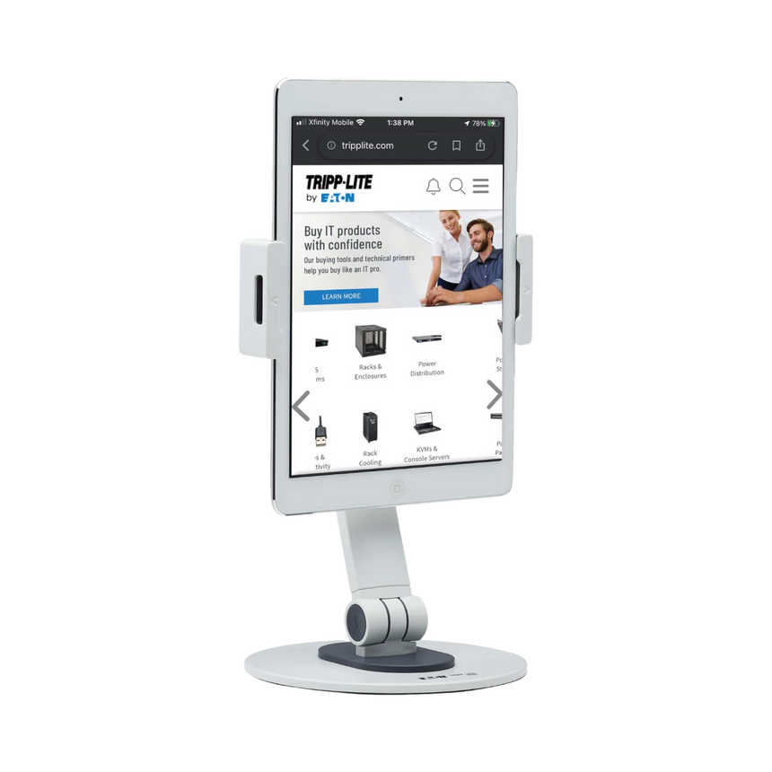 Tripp Lite Full-Motion Smartphone and Tablet Desktop Mount, White — Being Shipped