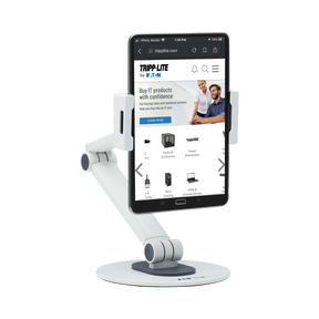 Tripp Lite Full-Motion Flexible Long-Arm Desktop Smartphone & Tablet Mount, White — Being Shipped