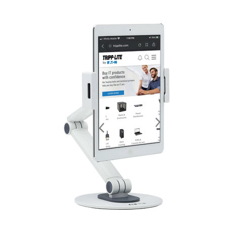 Tripp Lite Full-Motion Flexible Long-Arm Desktop Smartphone & Tablet Mount, White — Being Shipped