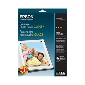 Epson Premium Photo Paper Glossy (8 x 10", 20 Sheets) — Being Shipped