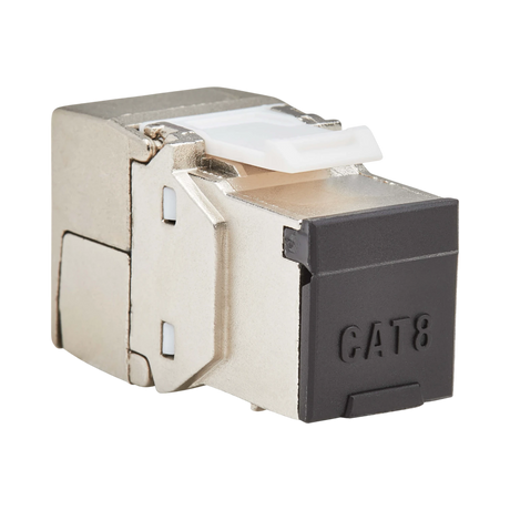 Tripp Lite Cat8 STP Shielded Tool-Free Keystone Jack, 568A/568B, TAA — Being Shipped