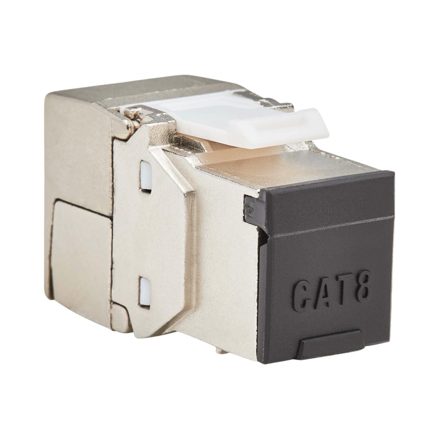 Tripp Lite Cat8 STP Shielded Tool-Free Keystone Jack, 568A/568B, TAA — Being Shipped