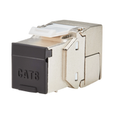 Tripp Lite Cat8 STP Shielded Tool-Free Keystone Jack, 568A/568B, TAA — Being Shipped