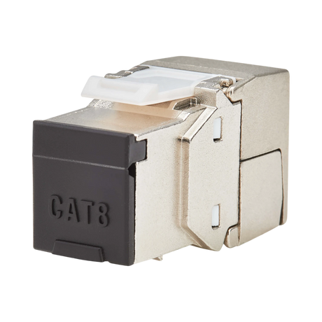 Tripp Lite Cat8 STP Shielded Tool-Free Keystone Jack, 568A/568B, TAA — Being Shipped