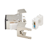 Tripp Lite Cat8 STP Shielded Tool-Free Keystone Jack, 568A/568B, TAA — Being Shipped