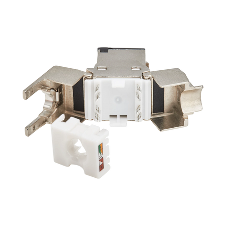 Tripp Lite Cat8 STP Shielded Tool-Free Keystone Jack, 568A/568B, TAA — Being Shipped