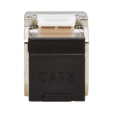 Tripp Lite Cat8 STP Shielded Tool-Free Keystone Jack, 568A/568B, TAA — Being Shipped