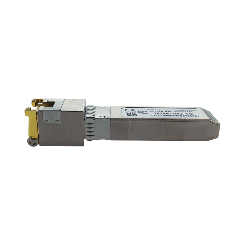 Tripp Lite Cisco-Compatible SFP+ Transceiver, 10Gbps, Copper, RJ45, Cat6a, 98 ft. (30 m) — Being Shipped