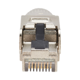 Tripp Lite Cat8 STP Class 1 Field-Termination Plug, 568A/568B, TAA — Being Shipped