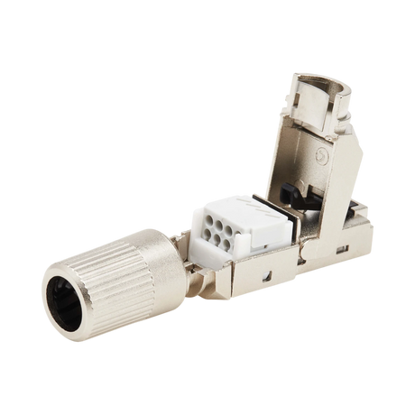 Tripp Lite Cat8 STP Class 1 Field-Termination Plug, 568A/568B, TAA — Being Shipped