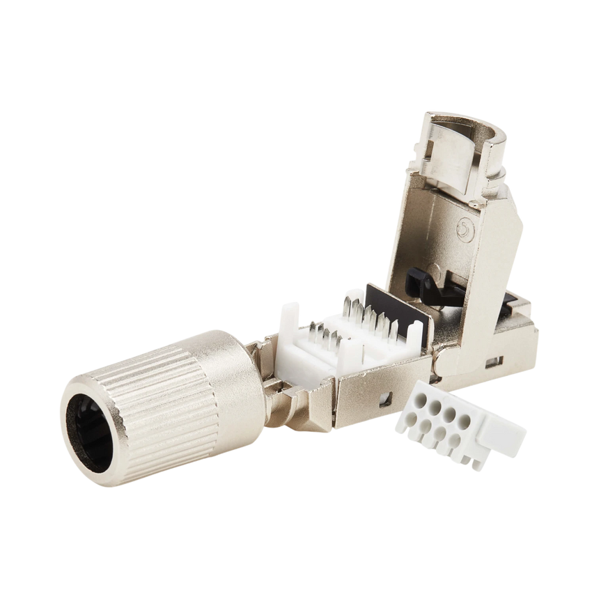 Tripp Lite Cat8 STP Class 1 Field-Termination Plug, 568A/568B, TAA — Being Shipped